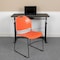 Flash Furniture Orange Plastic Stack Chair, PK5 5-RUT-188-OR-GG - alternate 1